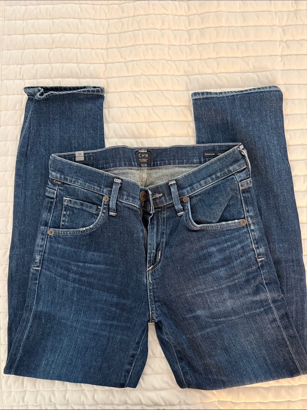 Citizens Of Humanity Slim Ankle Skinny Jeans - Medium Blue Wash